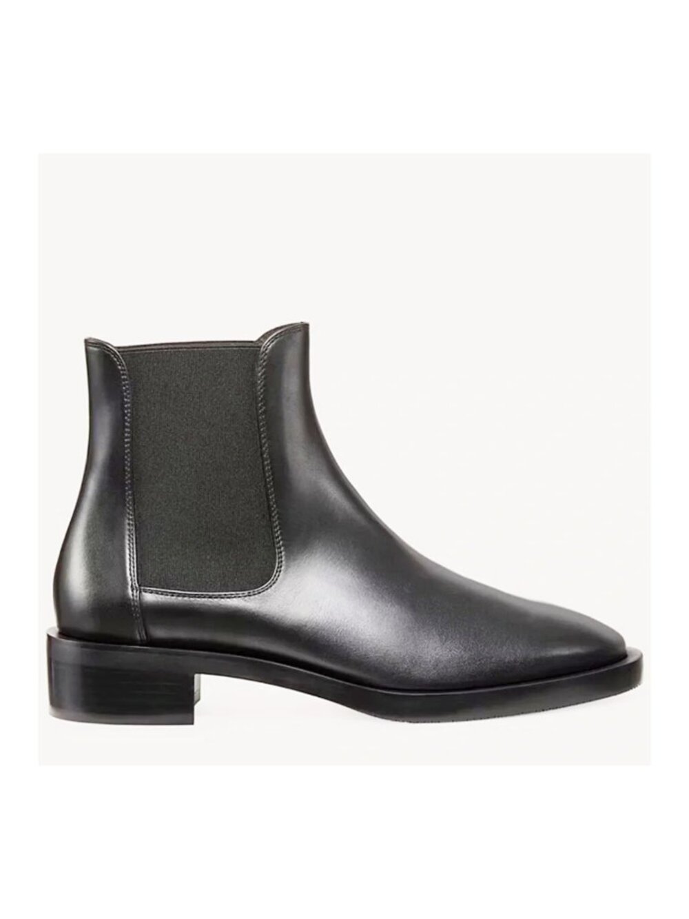 $650 Stuart Weitzman Cline Sleek Chelsea Boot SOFT Leather BLACK 9 B (A6)